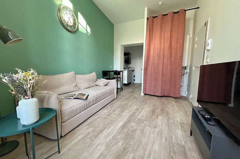 Appartement entier, Studio plain-pied, rénové & lumineux, Beaufort-en-Anjou, proche de la Loire in Beaufort-en-Vallée, Région d'Angers