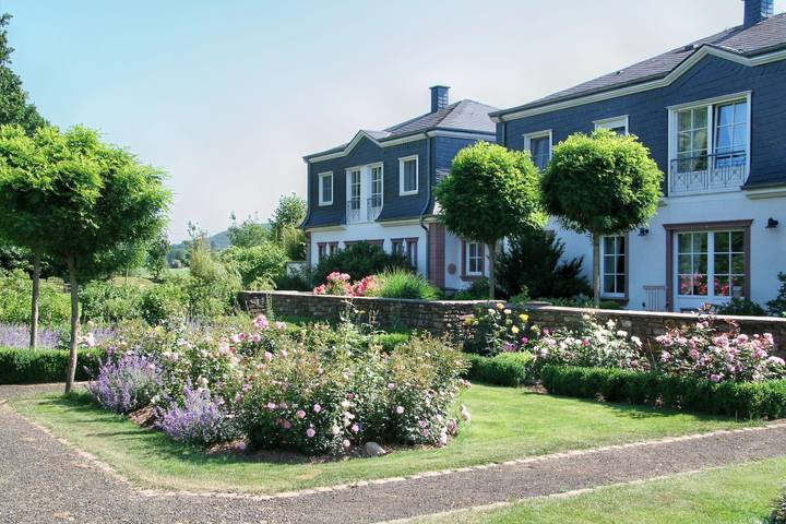 Ferienwohnung für 4 Personen, mit Garten und Terrasse sowie Sauna, mit Haustier