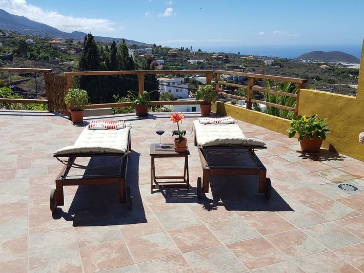 Bungalow für 5 Personen, mit Garten und Terrasse sowie Ausblick, kinderfreundlich auf La Palma - 4