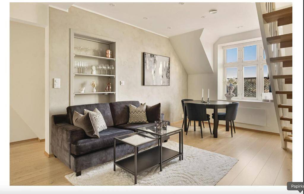 Ganze Wohnung, Bergenhus-Wohnung im historischen Sandviken in Bergenhus, Bergen