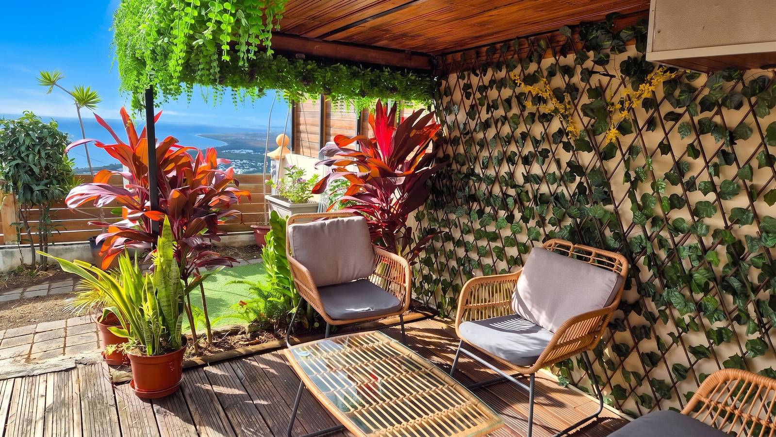 Ganze Wohnung, Wohnung mit Meerblick in Saint-Paul, 50 m², Terrasse in Saint-Paul, La Réunion