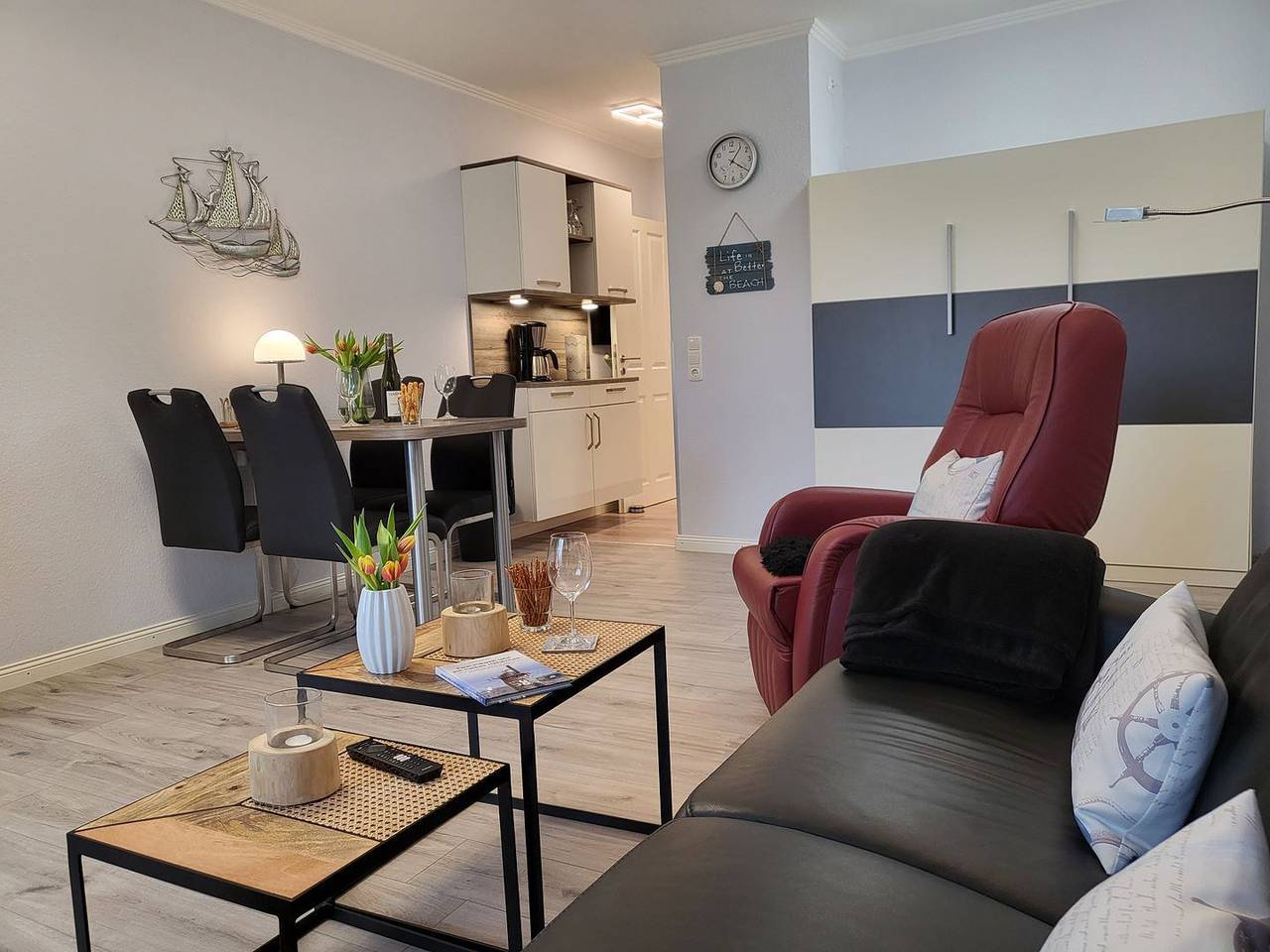 Ganze Wohnung, Haus Villa Anna Ii - Ferienwohnung 70 "Dünenperle" in St. Peter-Bad, St. Peter-Ording