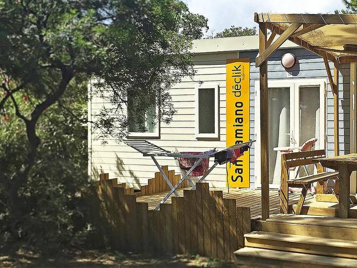 Camping San Damiano - Mobilheim 6 personen - 3 Zimmer "Déclick" 6 Pers. 32 m² ca. in Biguglia, Bastia und Umgebung
