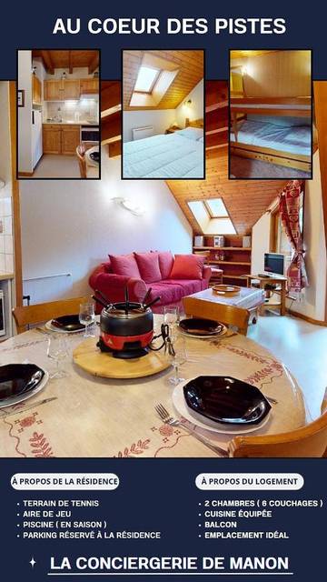 Gîte pour 6 personnes, avec balcon dans Office De Tourisme Des Hopitaux Neufs