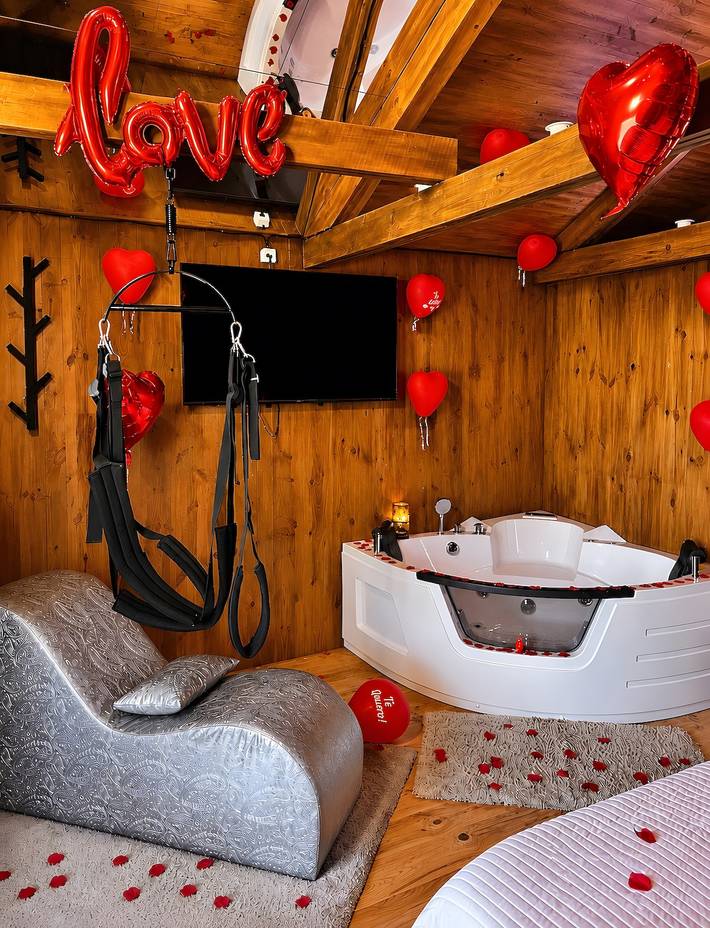 Cabana para 2 pessoas, com jacuzzi e jardim - 1