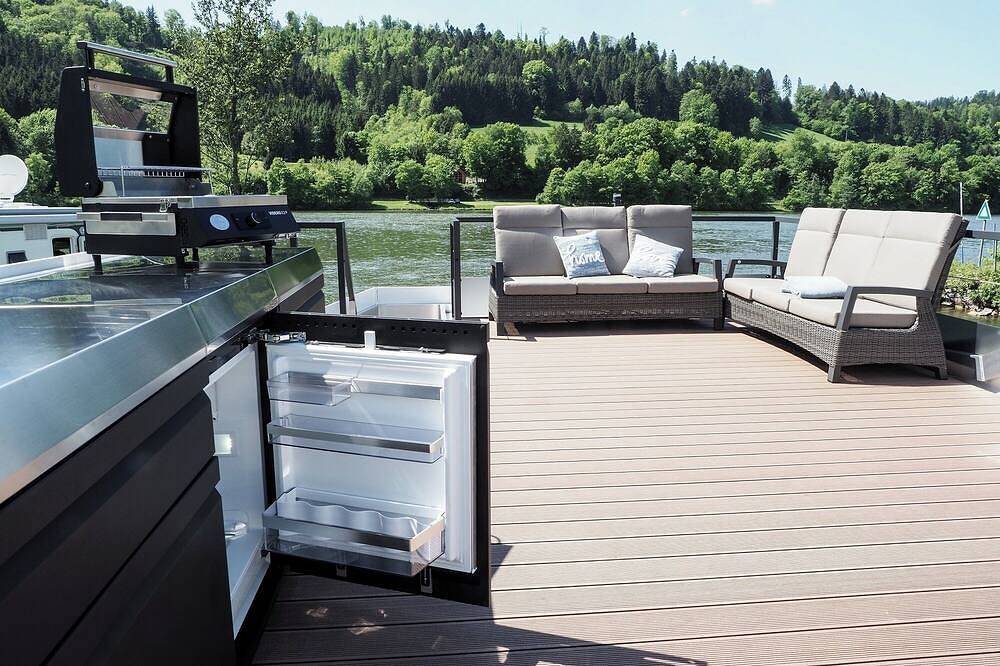 Hausboot bei Passau in Windorf, Passauer Land