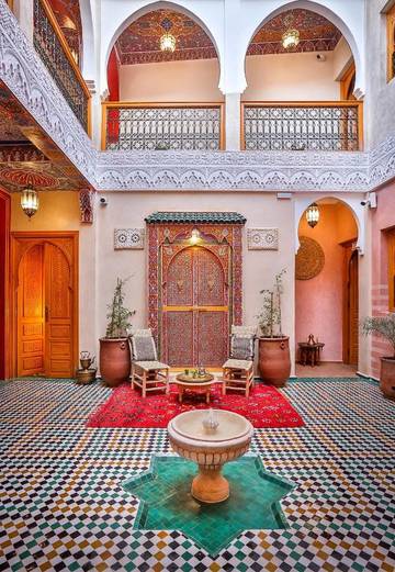 Riad pour 2 personnes, avec terrasse dans Jemaa el-Fnaa