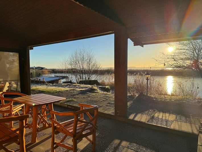 Ferienhaus für 4 Personen, mit Ausblick und Garten sowie Terrasse und Seeblick, mit Haustier in Waabs