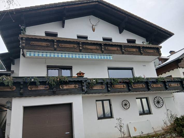 Ferienwohnung für 4 Personen, mit Terrasse und Ausblick, mit Haustier