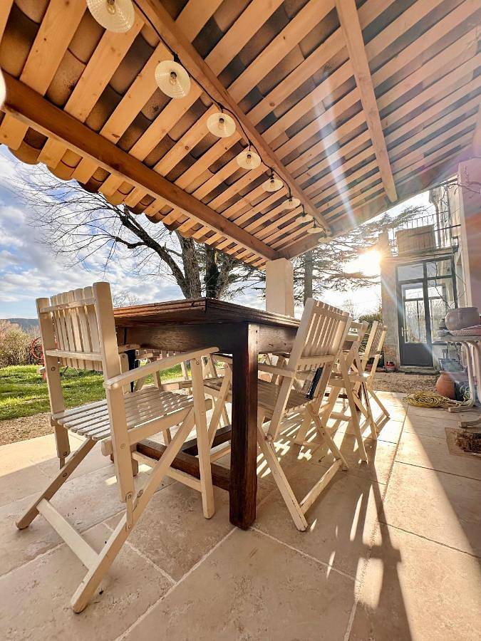 Location de vacances pour 8 personnes, avec jardin ainsi que piscine et vue, animaux acceptés à Le Poët-Laval - 3