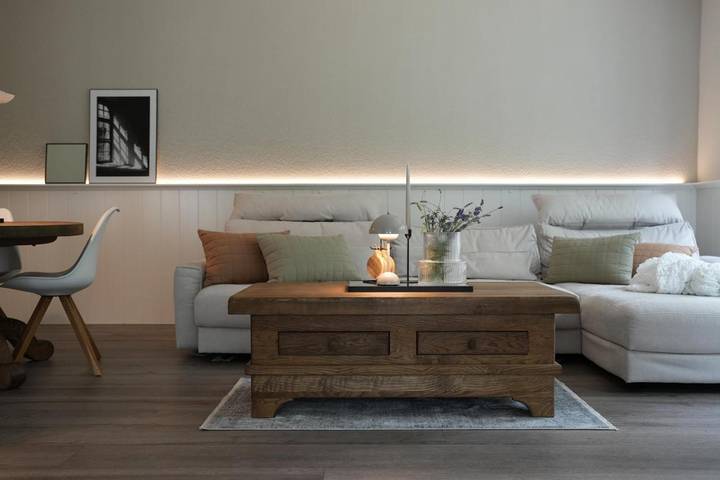 Ferienwohnung für 4 Personen, mit Terrasse und Garten sowie Ausblick
