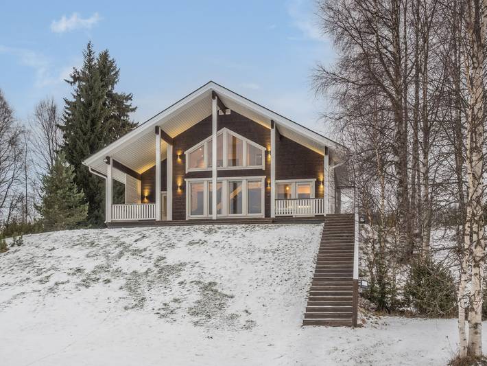 Ferienhaus für 10 Personen, mit Sauna und Seeblick in Pudasjärvi