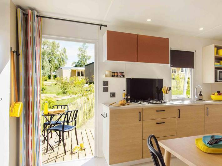 Camping Soleil D'or - Mobilheim 4 personen - Mobilheim Grand Confort Mercredi 2 Zimmer in Vendays-Montalivet, Lesparre-Médoc und Umgebung