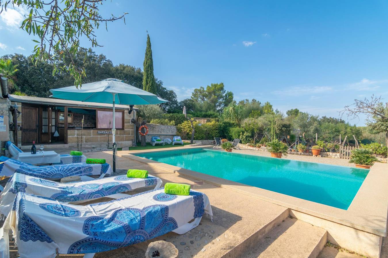 Finca Son Matginet 18 - Villa con piscina privada en Sineu. Wifi Gratis in Sineu, Interior de Mallorca