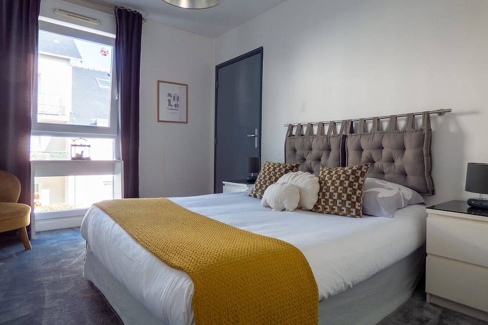 Ganze Wohnung, Luxury 4* apartment with closed garage and pond view 50m from the Sillon beach in Saint-Malo, Saint-Malo und Umgebung