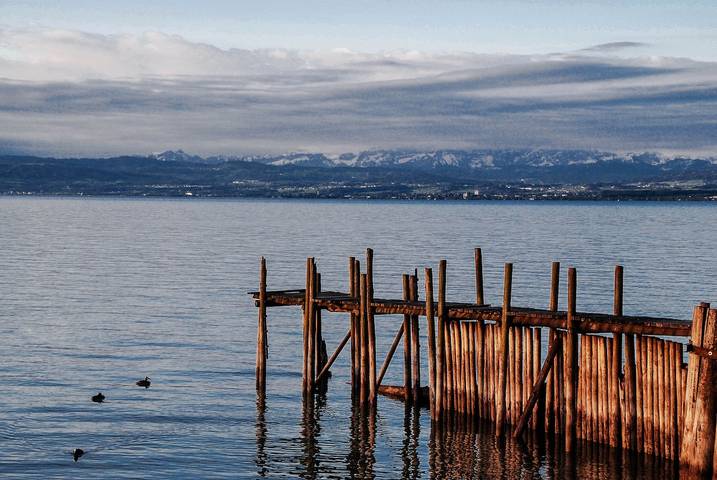 Pension für 4 Personen, mit Balkon/Terrasse und Terrasse sowie Garten und Seeblick in Obersee (Bodensee) - 4