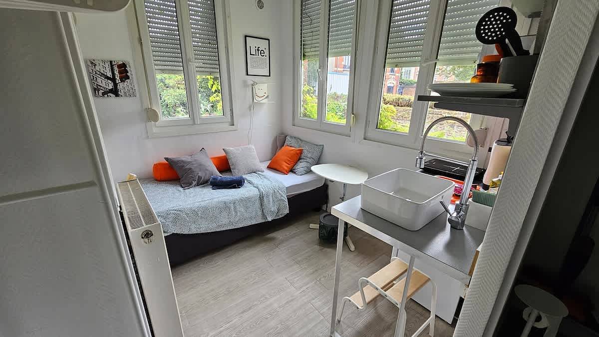 Studio entier, Les Glycines - studio 9m2 cosy et reposant 1p in Arras, Région d'Arras