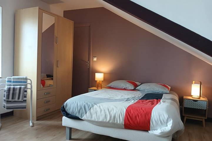 Square-meter house - Enclosed garden - 180° ocean view in Plage de Port Fontaine-Lomener, Ploemeur