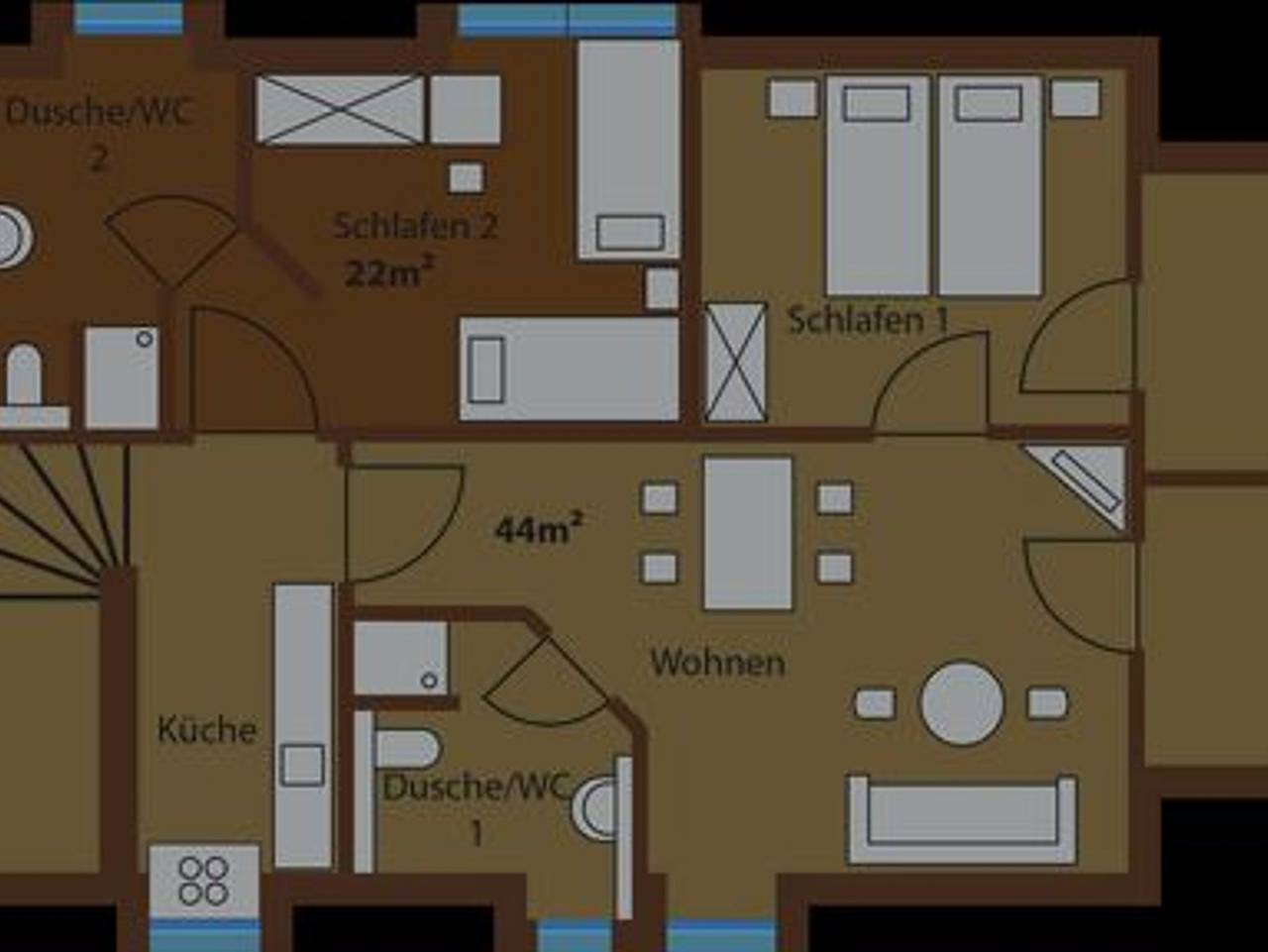 Ganze Ferienwohnung, Ferienwohnungen Landhaus Böhmer - Ferienwohnung "Lauscheblick" in Großschönau, Zittauer Gebirge