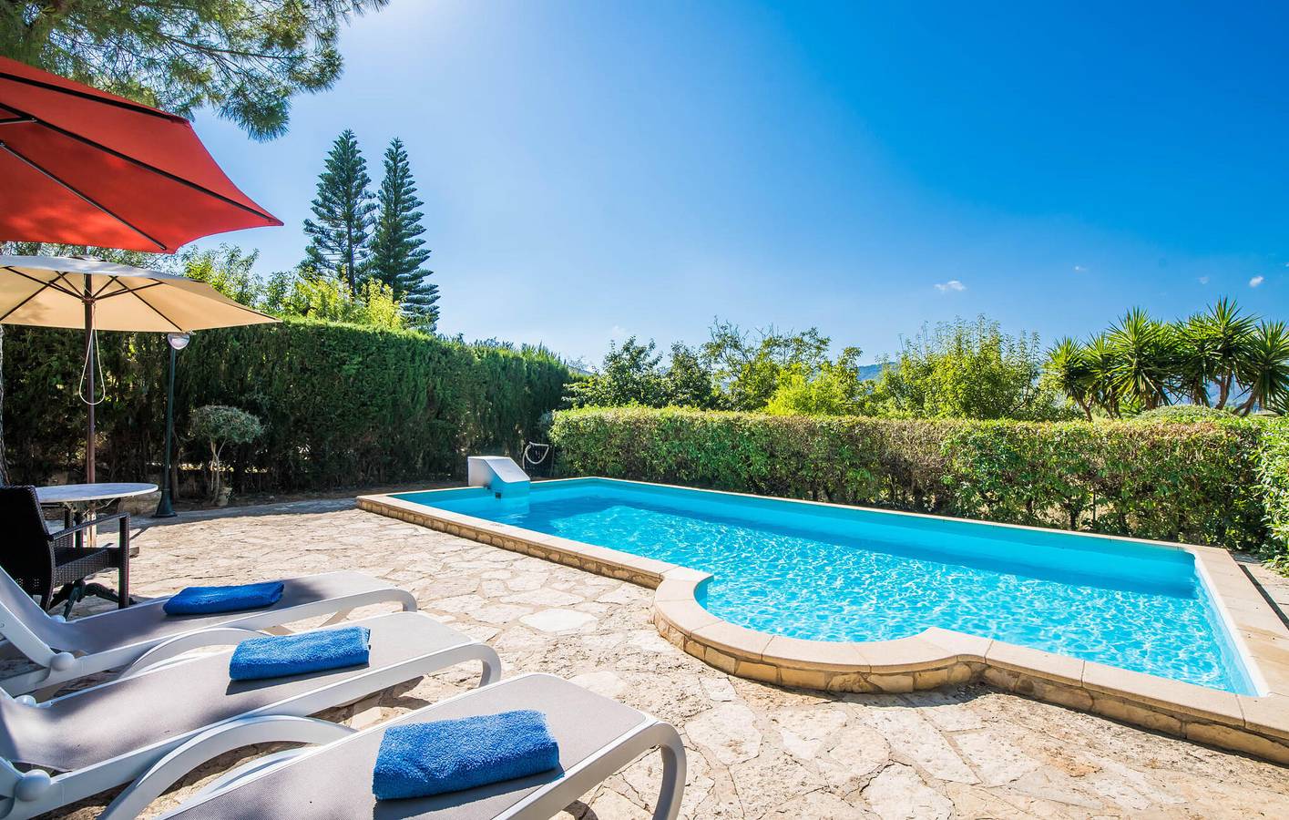 Acogedor apartamento con piscina, terraza y aire acondicionado cerca de Inca y Biniamar in Inca, Interior de Mallorca