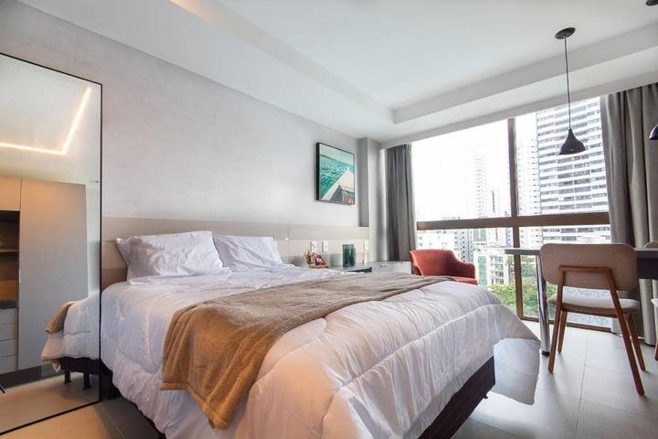 Apartamento para 2 personas, con piscina y terraza en Recife