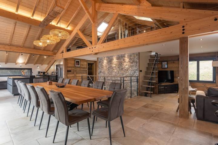 Chalet pour 14 personnes, avec jardin et balcon ainsi que sauna et jacuzzi à Gérardmer - 3