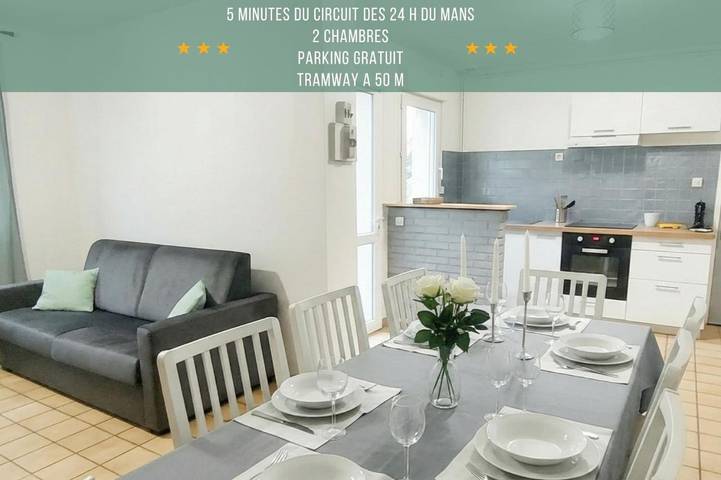 Appartement de vacances pour 6 personnes, avec jardin et terrasse