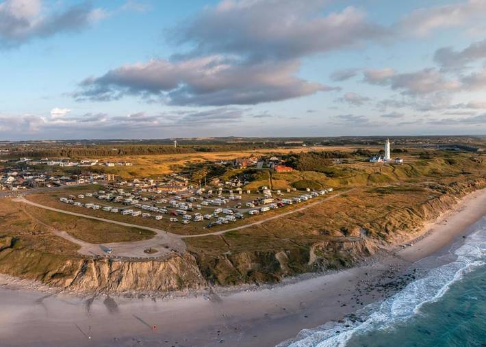 Camping für 4 Personen, mit Terrasse und Garten in Dänemark an der Nordsee