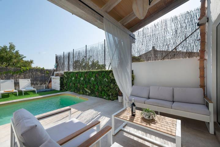 Es Closet - Fantastisches Ferienhaus mit privaten Pool in Selva. WiFi gratis in Selva, Mallorca Inselmitte
