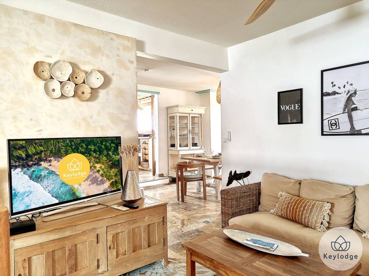Entire apartment, Étoile Bleue - 150m2 T4 in the centre of St-Gilles in Saint-Gilles les Bains, Saint-Paul