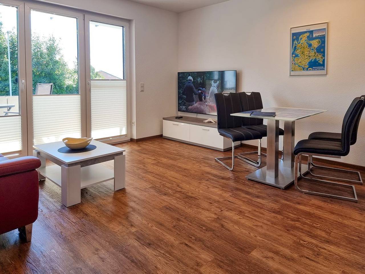 Ganze Wohnung, Villa Am alten Kreidebruch, Ferienwohnung Lachmöwe - 2 Schlafzimmer und Balkon in Sassnitz, Nationalpark Jasmund