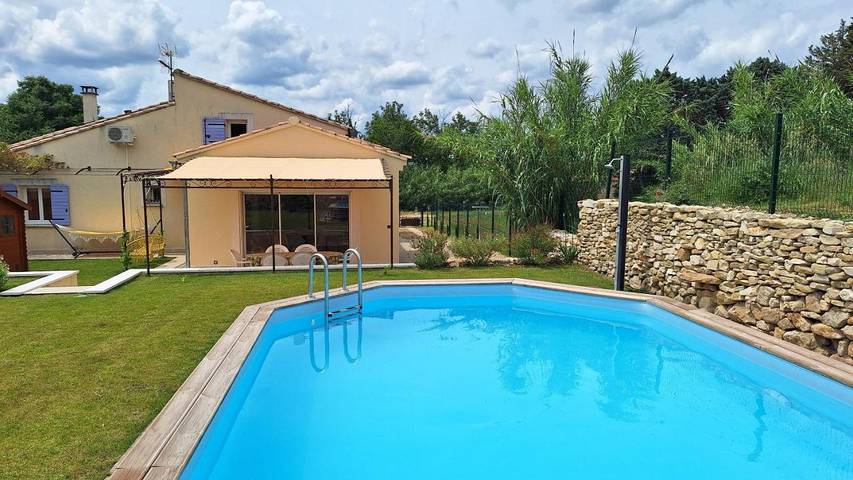 Maison de vacances pour 6 personnes, avec vue ainsi que piscine et jardin