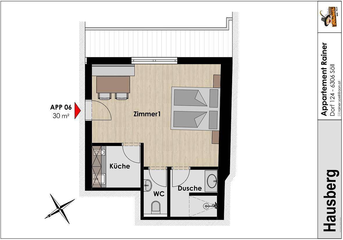 Ganze Ferienwohnung, Studio „Hausberg“ in Söll, Kaisergebirge