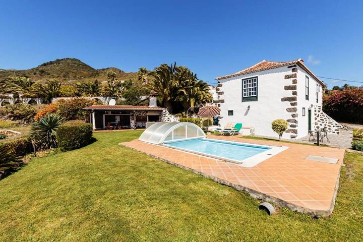 Ferienhaus für 4 Personen, mit Terrasse und Garten sowie Pool und Ausblick in Villa de Mazo - 3