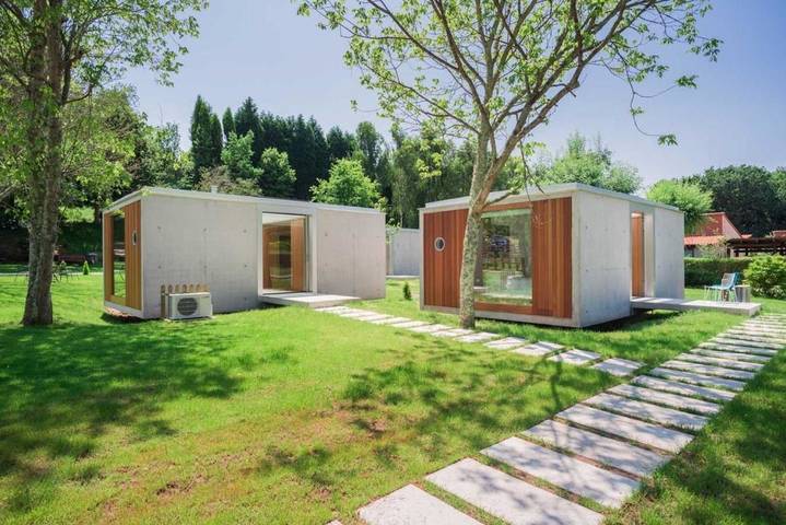 Camping für 2 Personen, mit Ausblick und Pool sowie Garten in Galicien - 4