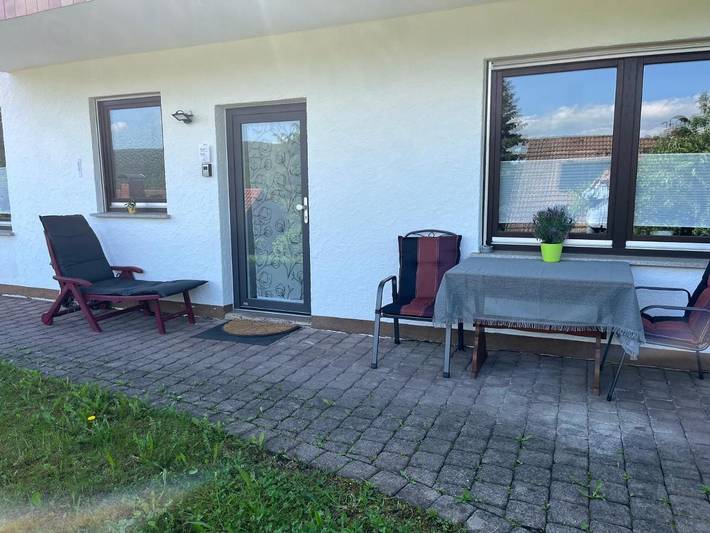 Ferienwohnung für 3 Personen, mit Terrasse und Garten sowie Ausblick in Amorbach - 3