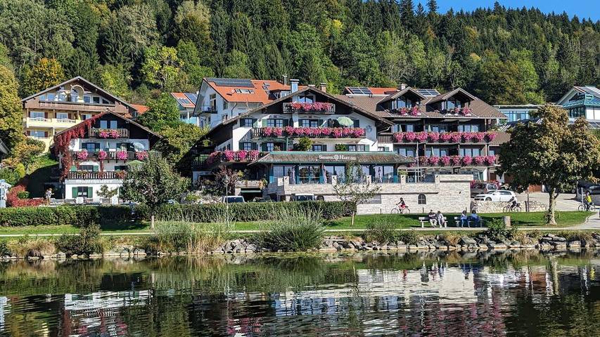 Ferienwohnung für 4 Personen, mit Sauna und Terrasse in Hopfen am See
