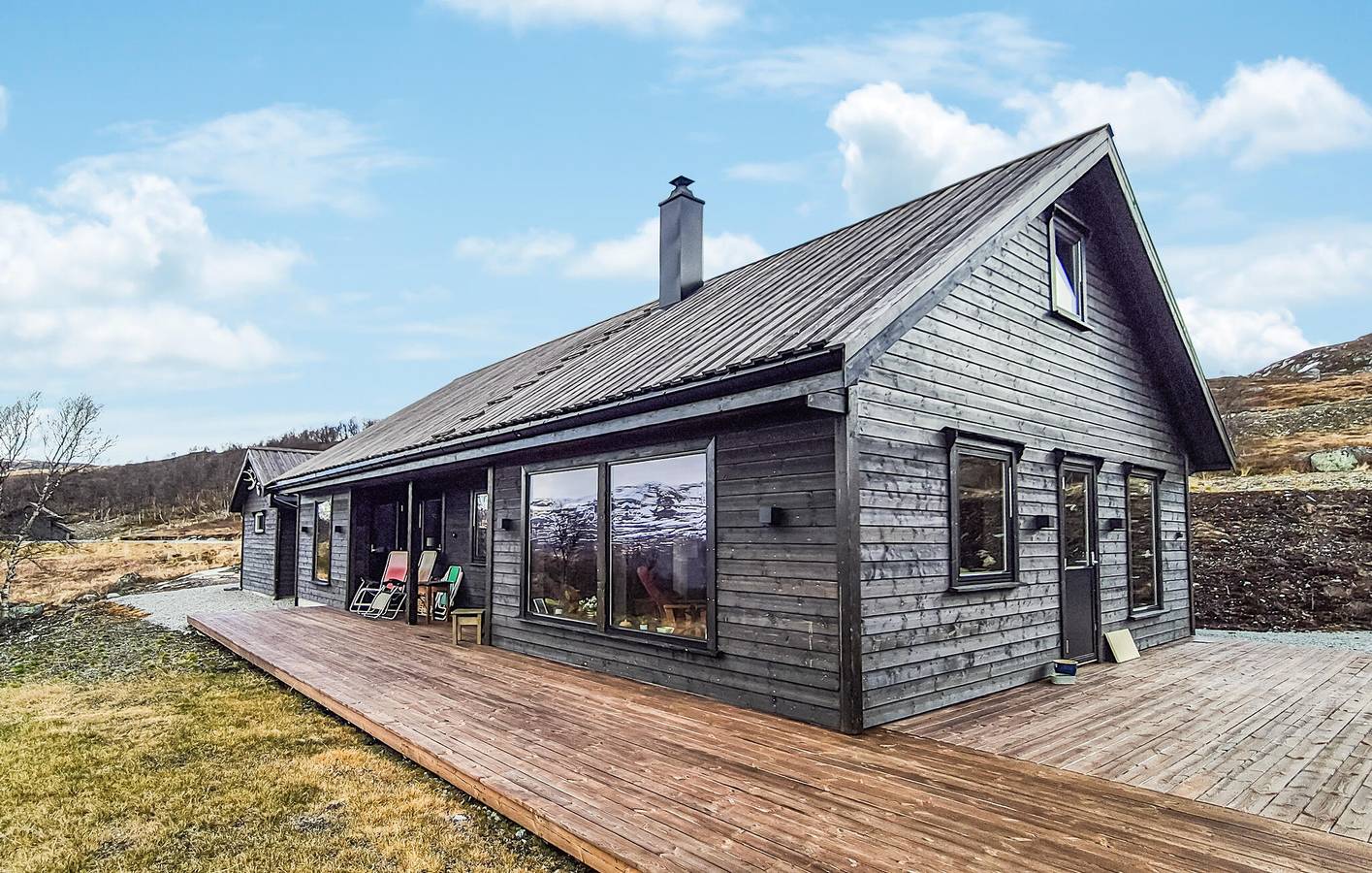 Ferienhaus für 7 Personen mit Terrasse in Lærdal