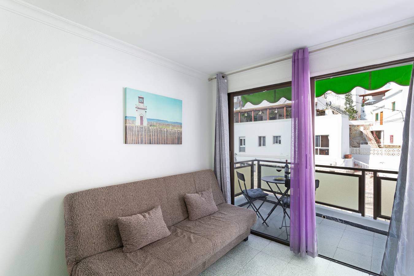 Entire apartment, Vacation Apartment 'Los Angeles 3' with Sea View, Shared Terrace and Wi-Fi in Puerto de Mogan, Mogán