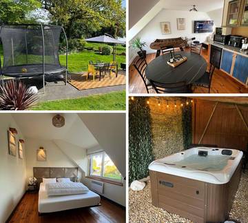 Gîte pour 6 personnes, avec jacuzzi et jardin à Plussulien