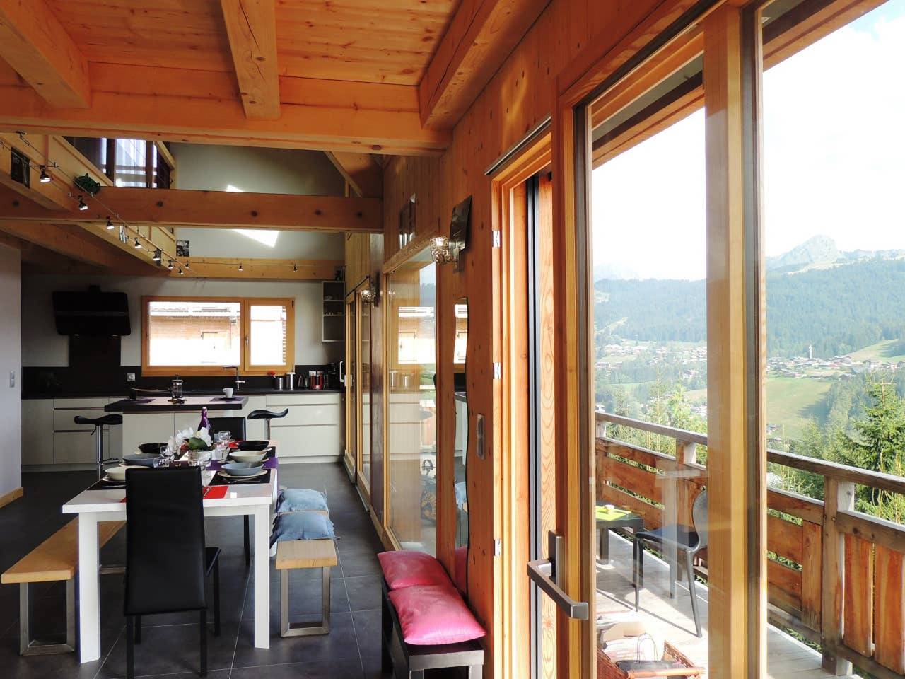 Chalet charmant aux Gets avec vue sur montagne et cheminée in Les Gets, Région de Bonneville
