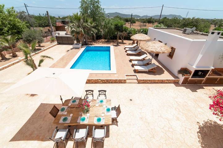 Casa rural para 8 personas, con Balcón y Terraza además de Jardín y Piscina en Sant Jordi de ses Salines - 4