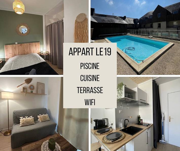 Gîte pour 3 personnes, avec terrasse et piscine à Rochefort-en-Terre