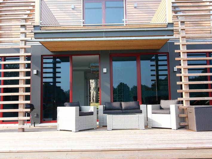 Chalet für 3 Personen, mit Balkon und Garten in Mecklenburgische Seenplatte