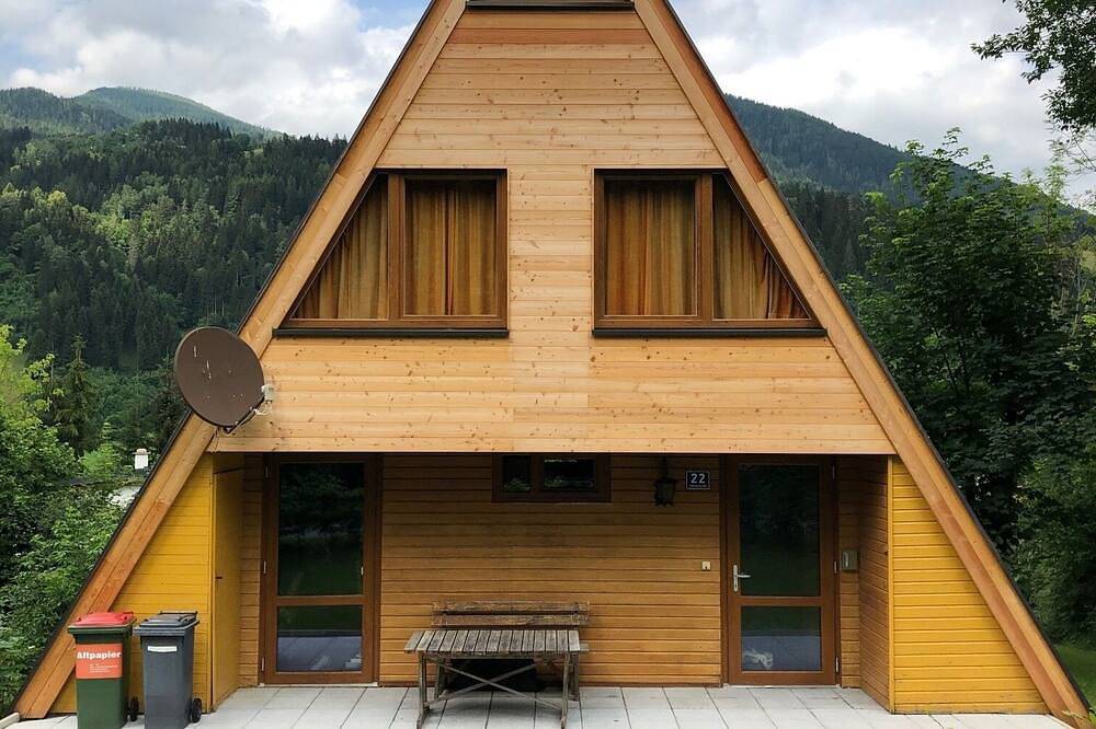 Familienfreundliches A-Frame-Haus im Kärnter Seen- und Bikeparadies Nockberge in Afritz am See, Klagenfurt-Villach