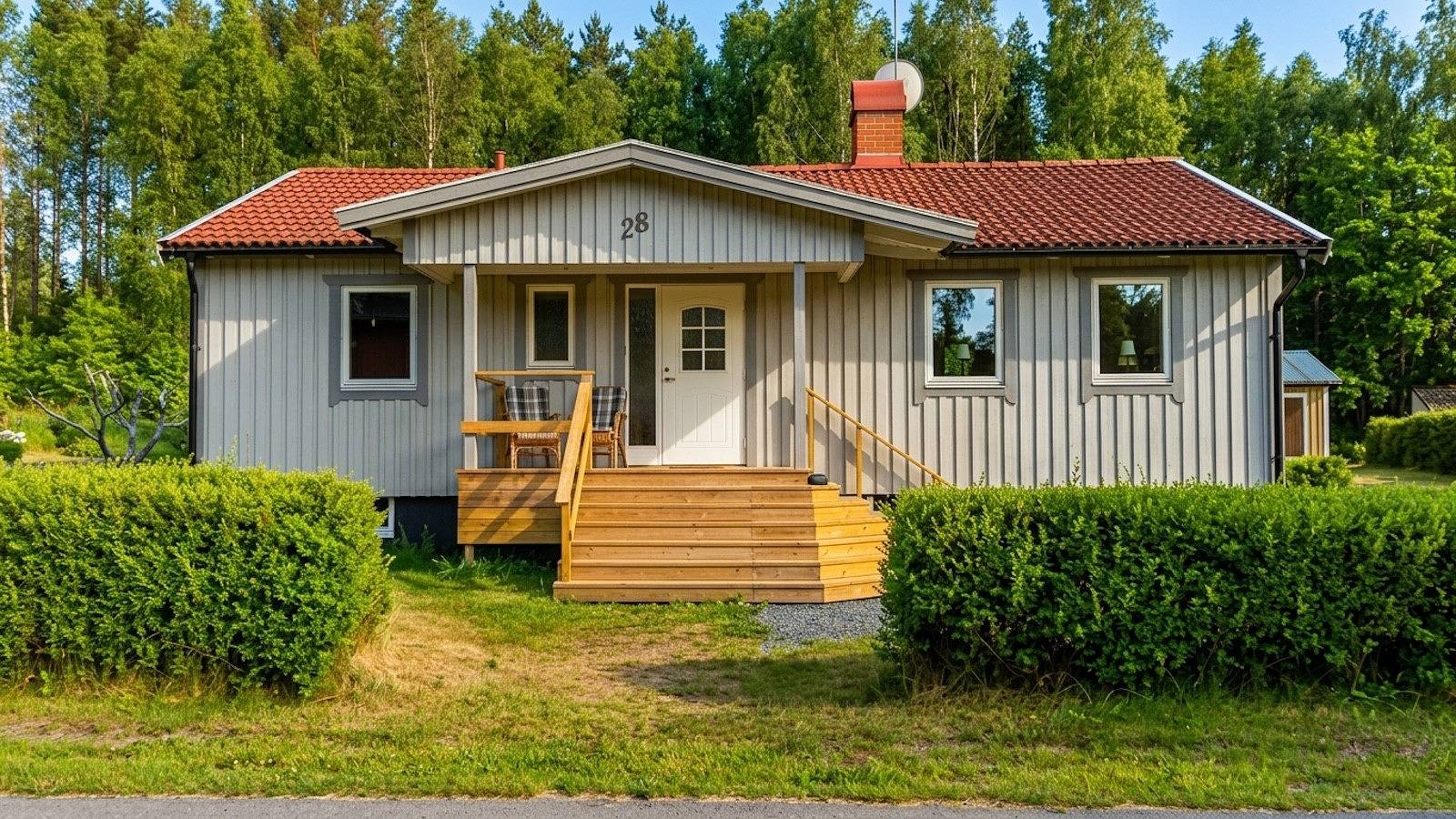Schönes renoviertes Ferienhaus in Småland in Alstermo, Kronoberg