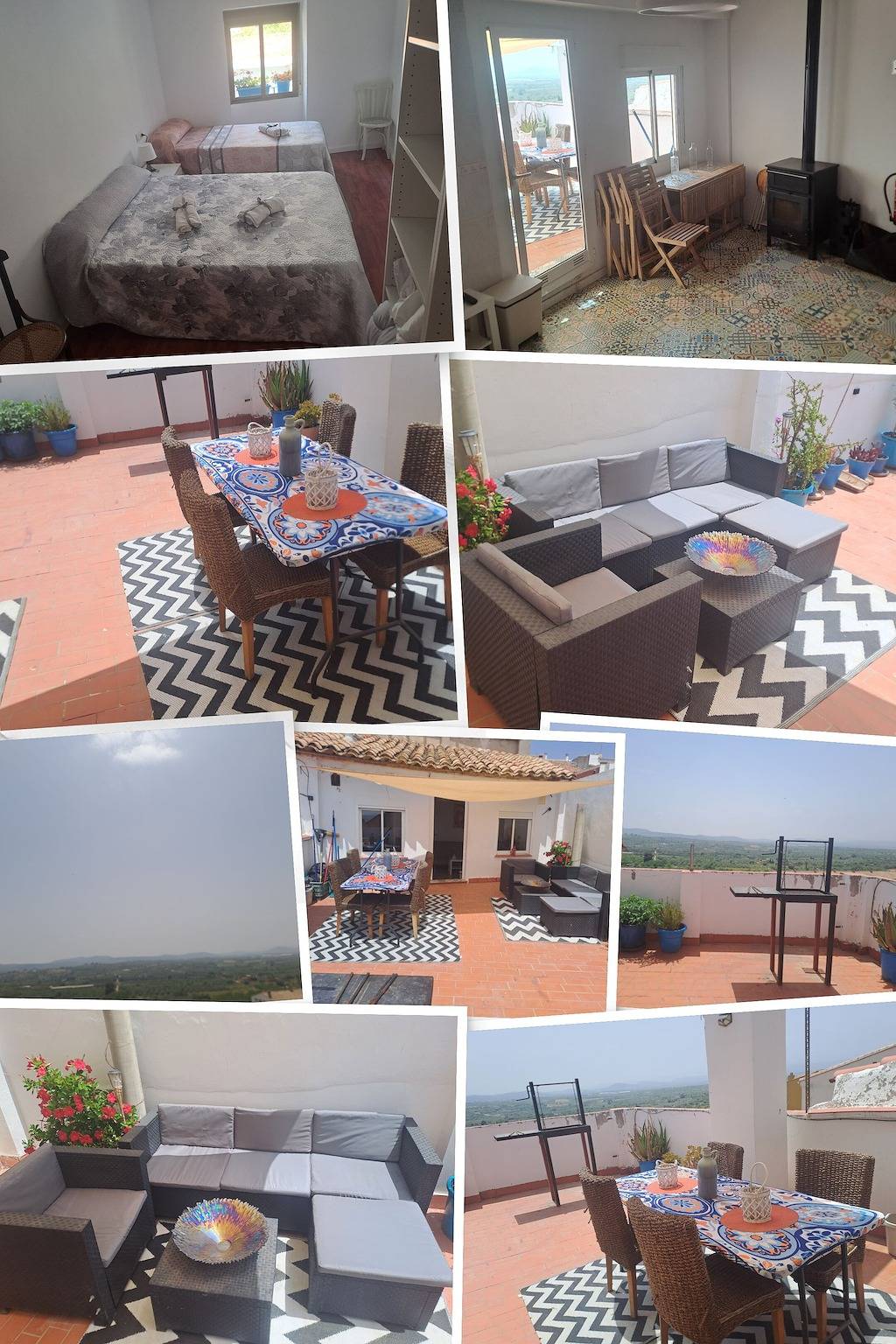 Appartement entier, Appartement 'La Manchega' avec vue sur la montagne, Wi-Fi et climatisation in Villar del Arzobispo, Province de Valence