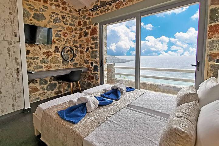 Pyrgos villa 4 ,sea view,pool,South Crete,Plakias in Rethymno und Umgebung