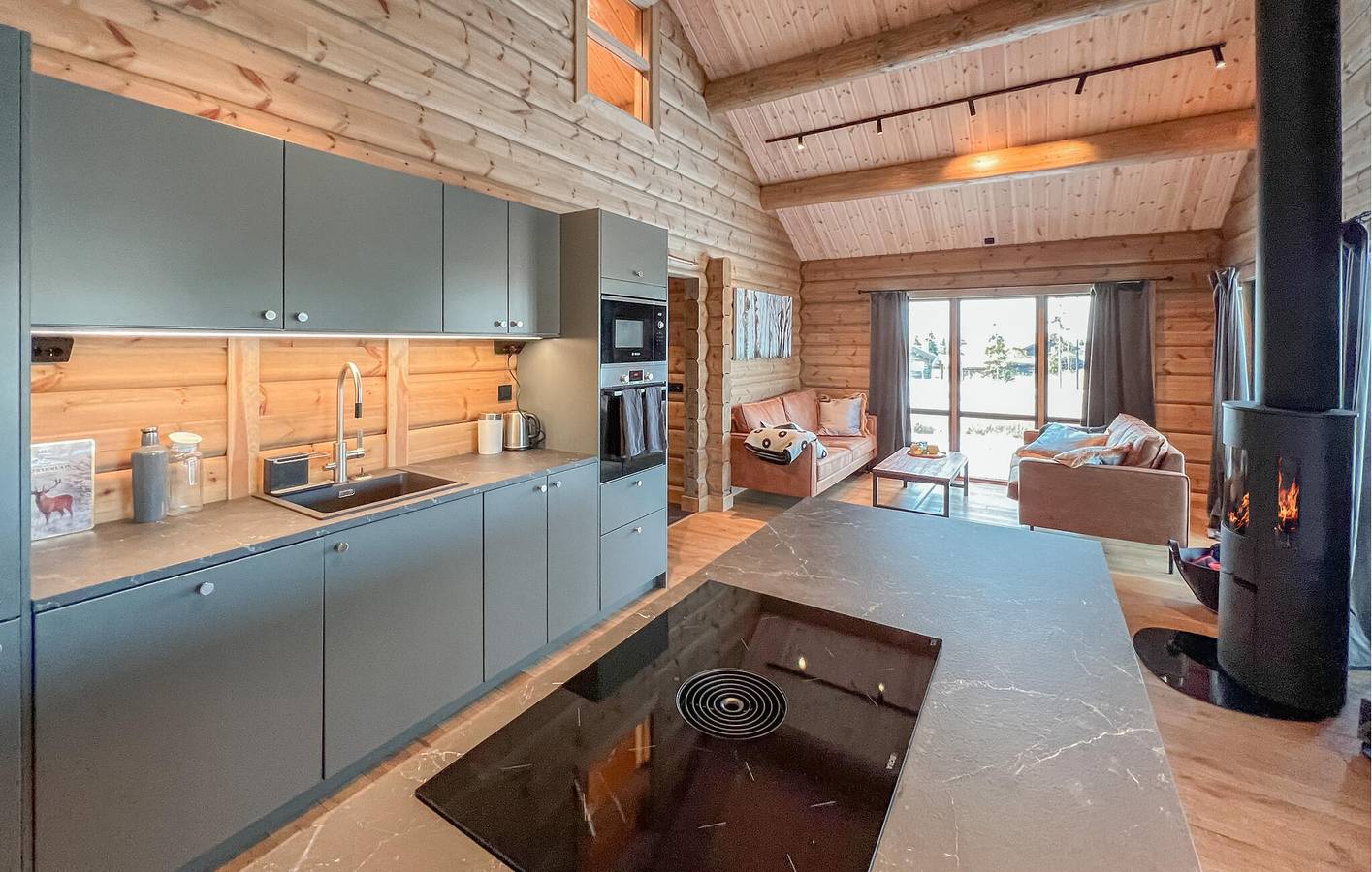 Feriehus for 8 personer med terrasse in Hafjell, Øyer 