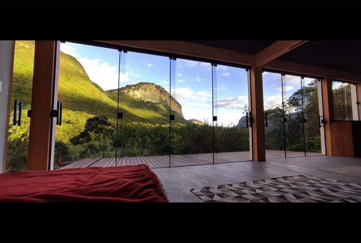 Casas e apartamentos de temporada para 3 pessoas, com jardim e vista na Chapada Diamantina